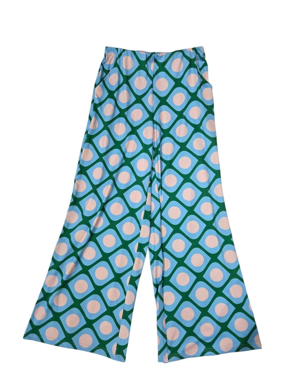 NWT Compania Fantastica Retro One Piece Swimsuit Wide Leg Pants Set Small - Picture 8 of 14